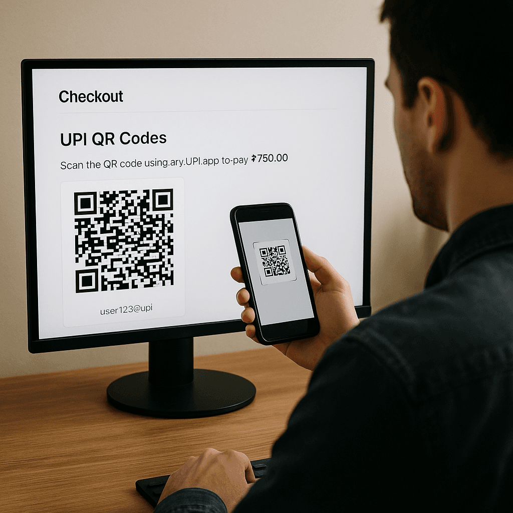 Desktop UPI QR Codes